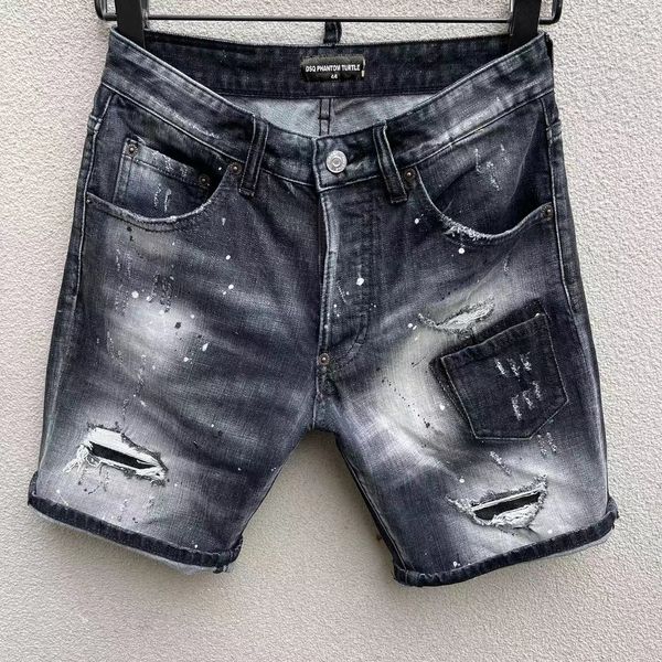 DSQ PHANTOM TURTLE Jeans Hommes Jean Mens Designer De Luxe Skinny Ripped Cool Guy Causal Hole Denim Marque De Mode Fit Jeans Homme Pantalon Lavé 20211