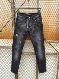 DSQ Phantom Turtle Men's Jeans Classic Fashion Man Jeans Hip Hop Rock Moto Mens Casual Design Scheurde jeans verontruste Skinny Denim Biker Jeans 61264