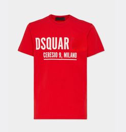 DSQ Camisetas para hombre 2023 Nueva camiseta de diseñador para hombre Camisetas de moda italiana Camiseta de verano para hombre Suave y cómodo 100 Tops de algodón 04