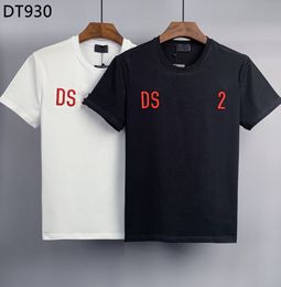 Dsq patrón camiseta D2 Phantom 2022ss diseñador para hombre camiseta París moda camisetas verano calidad masculina 100% algodón TO567L