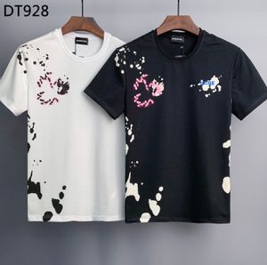 DSQ PHANTOM TURTLE Hommes T-Shirts Hommes Designer T-shirts Noir Blanc Dos Cool T-shirt Hommes D'été Italien Mode Casual Rue T-shirt Tops Plus La Taille M-XXXL 60930