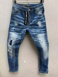 DSQ Phantom Turtle Men's Jeans Classic Fashion Man Jeans Hip Hop Rock Moto Mens Casual Design gescheurde jeans verontruste Skinny Denim Biker Jeans 6936