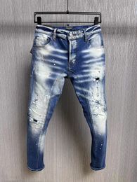 DSQ Phantom Turtle Classic Fashion Man Jeans Hip Hop Rock Moto Mens Casual Design Scheurde jeans Divered Skinny Denim Biker Jeans 6153