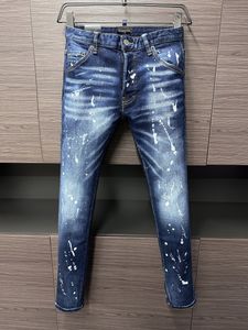 DSQ Phantom Turtle Classic Fashion Men's Jeans Hip Hop Rock Rock Men Men Casual Design Ripped Jeans Skinny Skinny Denim Biker Brand Brand 1267