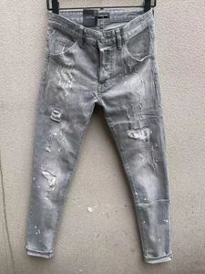 DSQ PHANTOM TURTLE Classique Mode Homme Jeans Hip Hop Rock Moto Mens Casual Design Ripped Jeans Distressed Skinny Denim Biker Jeans 6145