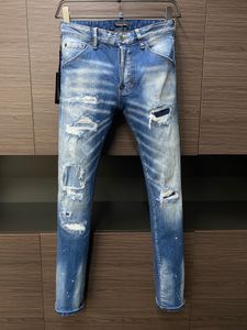 DSQ PHANTOM TURTLE Jeans Hommes Jeans Hommes Jeans de luxe Designer Skinny Ripped Cool Guy Causal Hole Denim Marque de mode Fit Jean Man Washed Pant 60864