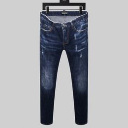 DSQ PHANTOM TURTLE Hommes Jeans Hommes Designer Italien Jeans Skinny Ripped Cool Guy Causal Trou Denim Marque De Mode Fit Jeans Hommes Pantalon Lavé 65250