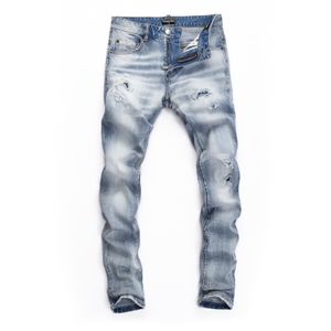 DSQ PHANTOM TURTLE Hommes Jeans Hommes Designer Italien Jeans Skinny Ripped Cool Guy Causal Trou Denim Marque De Mode Fit Jeans Hommes Pantalon Lavé 65670