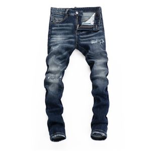 DSQ PHANTOM TURTLE Hommes Jeans Hommes Designer Italien Jeans Skinny Ripped Cool Guy Causal Trou Denim Marque De Mode Fit Jeans Hommes Pantalon Lavé 65263