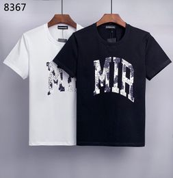 DSQ PHANTOM TURTLE T-shirts pour hommes Noir Blanc AVEC LOGO DE MARQUE TEXTURÉ Hommes Mode d'été Casual Streetwear Hip Hop T-shirt Tees Tops à manches courtes 20204