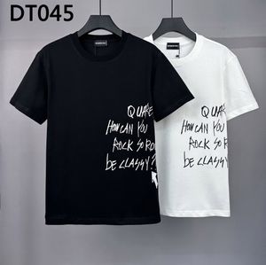 DSQ Phantom Turtle T-shirts pour hommes Designer Mens T-shirts noir blanc cool t-shirt Men Summer italien T-shirt de rue décontractée plus taille M-xxxl 6204