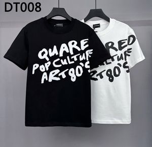 DSQ Phantom Turtle T-shirts Men's Mens Designer T-shirts Black Blanc Cool T-shirt Men Summer Italian Fashion T-shirt Street T-shirt Plus taille M-xxxl 6186