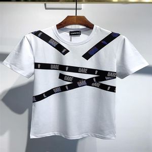 DSQ Phantom Turtle Men's T-shirts Designer pour hommes T-shirts noir blanc dos cool t-shirt Men Summer Italian Fashion Casual Stre253Z