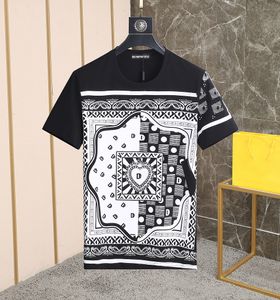 DSQ Phantom Turtle Mens Designer Shirt Italiaans Milan Fashion Sjalf Print T-shirt Zomer Zwart Wit T-shirt Male Hip Hop Streetwear Cotton Tops 1200