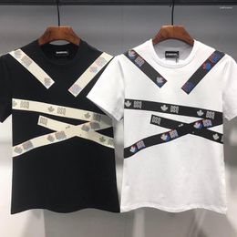DSQ PHANTOM TURTLE Mens Designer T Shirt Italie Mode Été Motif T-shirt Homme Top Coton