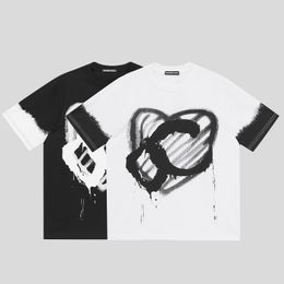 DSQ PHANTOM TURTLE Mens Designer T-shirt Italien Milan Fashion Logo Print T-shirt Été Noir Blanc T-shirt Hip Hop Streetwear 100% Coton Tops Plus la taille 51530
