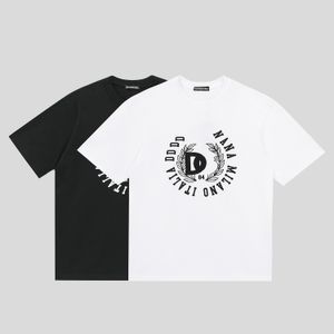 DSQ PHANTOM TURTLE Camiseta de diseñador para hombre Camiseta con estampado de logotipo de moda italiana de Milán Camiseta blanca y negra de verano Hip Hop Streetwear 100% algodón Tops Tallas grandes 05772