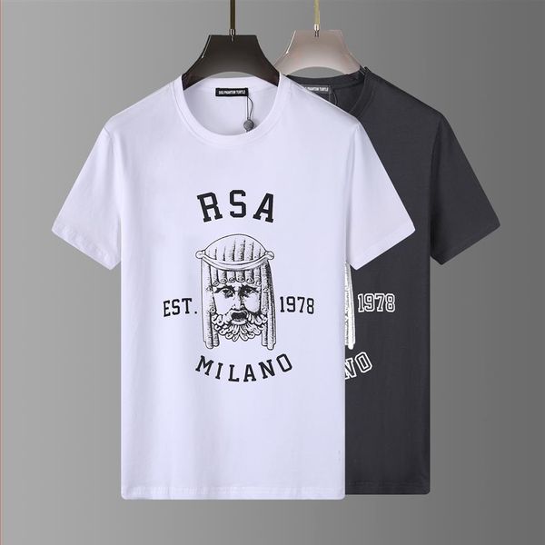 DSQ PHANTOM TURTLE Hommes Designer T-shirt Italien Milan Mode Logo Imprimer T-shirt Été Noir Blanc T-shirt Hip Hop Streetwear 102883