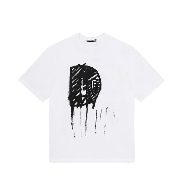 DSQ PHANTOM TURTLE Camiseta de diseñador para hombre Camiseta con estampado de logotipo de moda italiana de Milán Camiseta blanca y negra de verano Hip Hop Streetwear 100% Tops de algodón Tallas grandes 05780