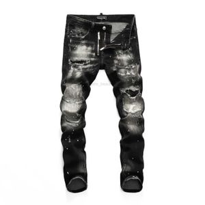 DSQ PHANTOM TURTLE Hommes Jeans Hommes Designer Italien Jeans Skinny Ripped Cool Guy Causal Hole Denim Marque De Mode Fit Jeans Hommes Pantalon Lavé 65216