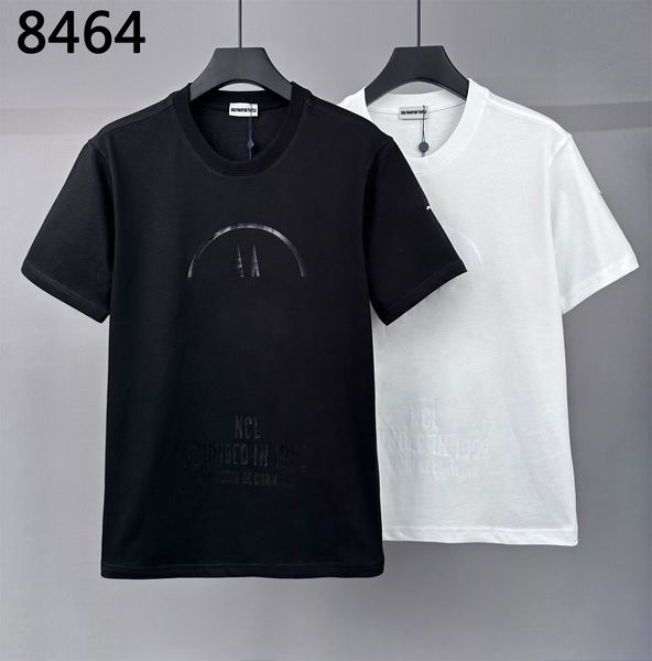 DSQ Phantom Turtle Mens T-shirts Men's Black White Cotton T-shirt With Print Mens T-shirts à manches courtes Tshirts Summer Hip Hop Tops Streetwear |5640