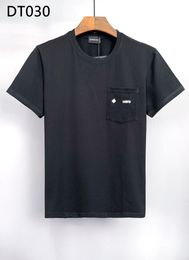 DSQ PHANTOM TURTLE T-shirts pour hommes T-shirts de créateurs pour hommes Noir Blanc Dos Cool T-shirt Hommes Été Italien Mode Casual Street T-shirts Tops Plus Taille M-XXXL luli