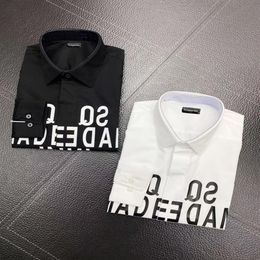DSQ PHANTOM TURTLE CHEMISES Chemises de créateurs pour hommes Vêtements de marque Hommes Chemise à manches longues Style Hip Hop Coton de haute qualité 841760290D