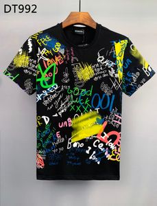 DSQ Phantom Turtle Men's T-Shirts Mens Designer T Shirts Black Wit Back Cool T-Shirt Men Summer Italiaanse Fashion Casual Street T-Shirt Tops Plus Size M-XXXL 60255