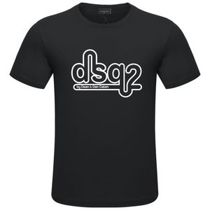 DSQ2, camisetas de algodón para hombre, novedad de verano, diseño Original, camiseta de manga corta, camiseta de fondo, top holgado, camisetas de cuello redondo estampadas dsq