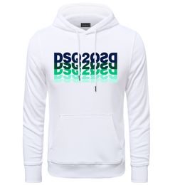 DSQ2 ICON dsquared2 Classic hoodie Casual Fashion Trend para hombres y mujeres O-cuello de manga larga Simple Street HIP-HOP Cotton Pullover