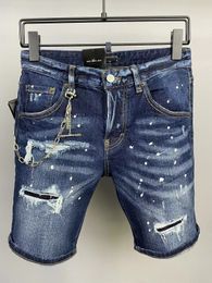 TR APSTAR dsq Jean Hommes Jeans été Hommes De Luxe DesignerJeans Skinny Ripped Cool Guy Causal Trou Denim Marque De Mode Fit plage Jeans Homme Pantalon Lavé 513-1