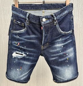 DSQ2 Jeans pour hommes court Designer de luxe Jeans d'été Skinny Ripped Cool Guy Causal Hole Denim dsq Fit Jeans Washed Short Pant D15