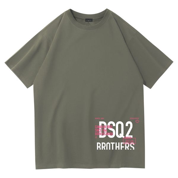 DSQ2 New Top Summer Loose T-shirt Moda Casual Camisa Ropa de lujo Street Cute Shirt Hombres y mujeres Personalidad de alta calidad Pareja camiseta