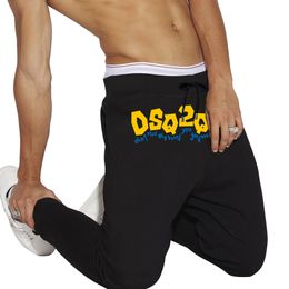 DSQ2 Pure Cotton Sports Pants Herenbroeken Leren en herfst Leggings Losse grote maat lopende casual broek Dames veelzijdige close-up broek