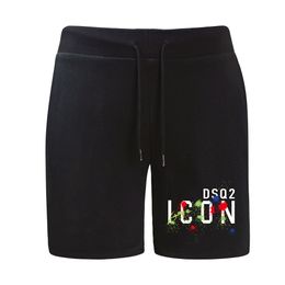 Pantalones cortos dsq2 Pantalones cortos para hombres estilo de verano Pantalones cortos de playa de algodón de punto para hombres en ropa de verano Cintura elástica suelta casual juvenil dsq pantalones de chándal DKdsq931