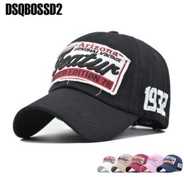 DSQBOSSD2 NOUVELLE CATTON CAP BASEBLABLES BASEBLAGES HAUT SPORT DE SPORT HAPE SNAPBACK POUR MEN CASQUETTE FEMMES LEISUR