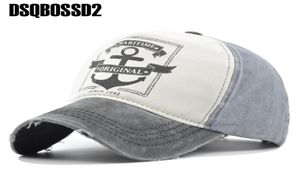 DSQBOSSD2 panneau Hip Hop serpent à sonnette imprimé chapeau Couple chapeau homme femme coton casquette de Baseball faire vieux Pirate ancre Capra lavage Cap8566400