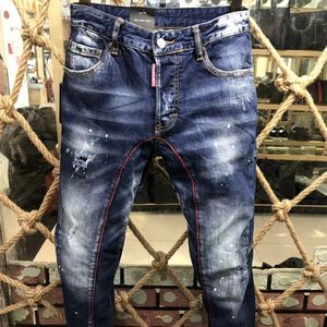 Dsquad2 Jeans hommes Designer Denim pantalon perforé Dsquare décontracté mode vêtements à la mode taille américaine 28-38 A177