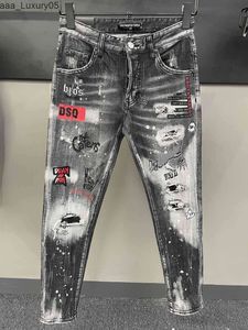 Dsquare D2 Dsq Jean Jeans Hommes Designerjeans Skinny Ripped Cool Guy Causal Hole Denim Marque Uare 2 Uareds 2s s Npj 7nwf