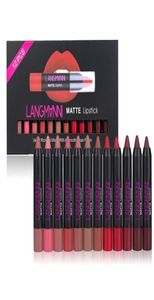 DSSTYLES 12 PCS Lips à lèvres mat imperméables Nourrishing Velvet Lipstick Ensemble de lèvres sexy du maquillage durable