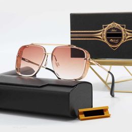 DT Luxe Desinger Zonnebril voor mannen Hoge kwaliteit Polariserende polaroid zonnebrillen Gepolariseerd UV400 Goggle Fashion Pilot Frame Mach Eyewear Good