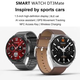 DT3 MATE CRÉATIVE SMART Watch Magnetic Charge plusieurs langues Rechargeable Digital Watch Ai Vocation Assistant