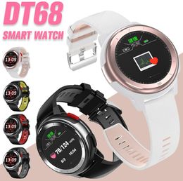 DT68 Smart Watch IP68 Impermeable de 12 pulgadas Touch Touch Sport Sport Fitness Tracker Mensaje Push Bluetooth Smartwatch2917264