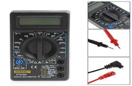 DT830 Mini Multimeter LCD Digitale Multimetro Voor Volt Amp Ohm Tester Meter Voltmeter Ampèremeter Overbelastingsbeveiliging Met Probe5164533