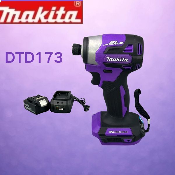 DTD173 Púrpura 18 V LyT Motor sin escobillas Electric Electric Sutad Woodbolttmode Herramientas eléctricas recargables de impacto inalámbrico 240407