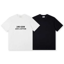 DTG Custom 240 GSM 100% Impresión de algodón bordado en blanco unisex en blanco de gran tamaño camisetas blancas fabricante a granel