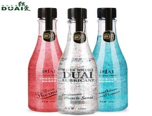 DUAI 260ml lubricante para sexo táctil aceite de masaje Anal lubricante a base de agua juguetes para adultos productos sexualessex shop6342402