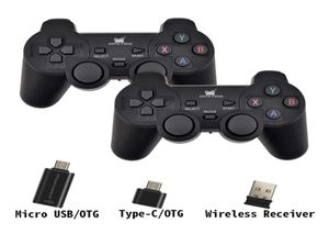 Dubbele 24G draadloze gamecontroller voor Android smartphones joystick gamepad voor pc dual controller8273690