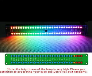 Livraison gratuite double 30 couleurs colorées LED panneau indicateur de niveau audio VU mètre spectre de musique avec télécommande pour amplificateur de voiture