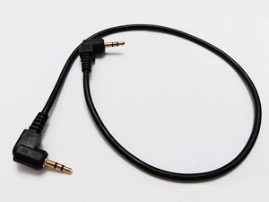 Cables de audio, doble ángulo recto de 90 grados, 2,5 mm, 3 polos, cable de extensión de audio macho a macho de aproximadamente 35 cm/10 unidades